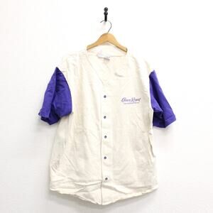 Vintage Crown Royal Whiskey Baseball Jersey T Shirt XL